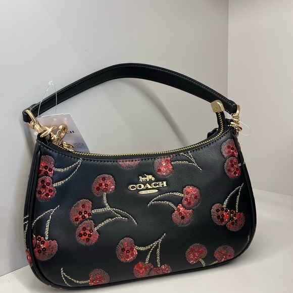 Coach Teri Shoulder Bag With Cherry Print # CCZ16 - Picture 5 of 9